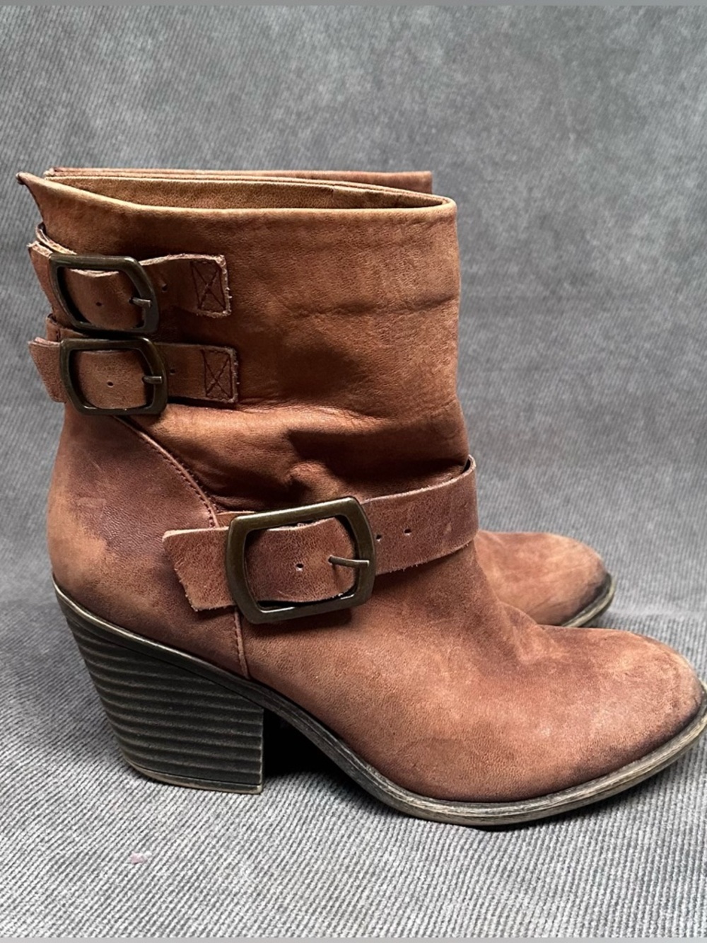 Lucky brand Tommi boots western booties brown Sz 8